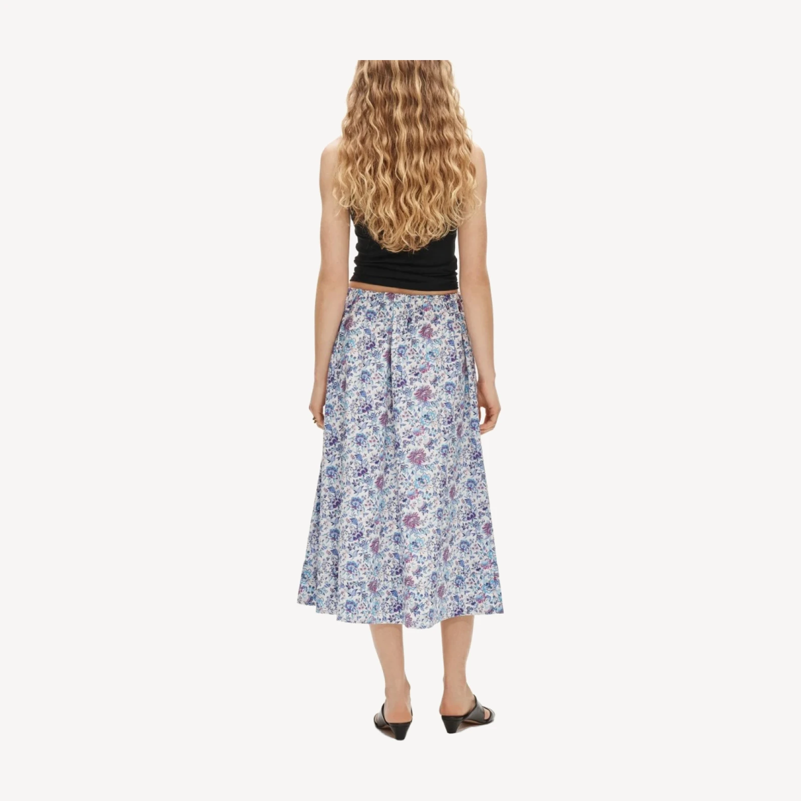 Pull-on midi skirt in Liberty® Christelle fabric