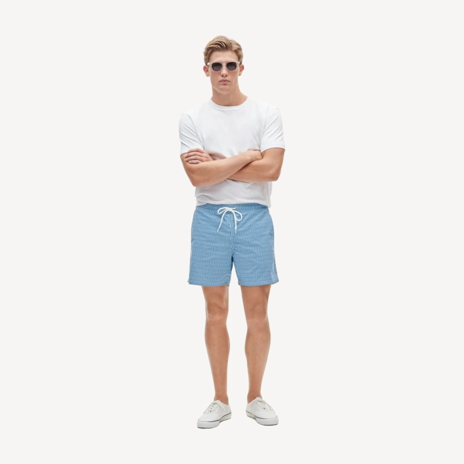 6" stretch swim trunk with ECONYL® nylon