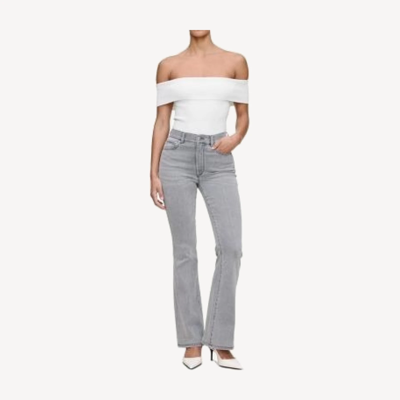 DL1961 Bridget Instasculpt High Rise Bootcut Jeans in Grey Cove