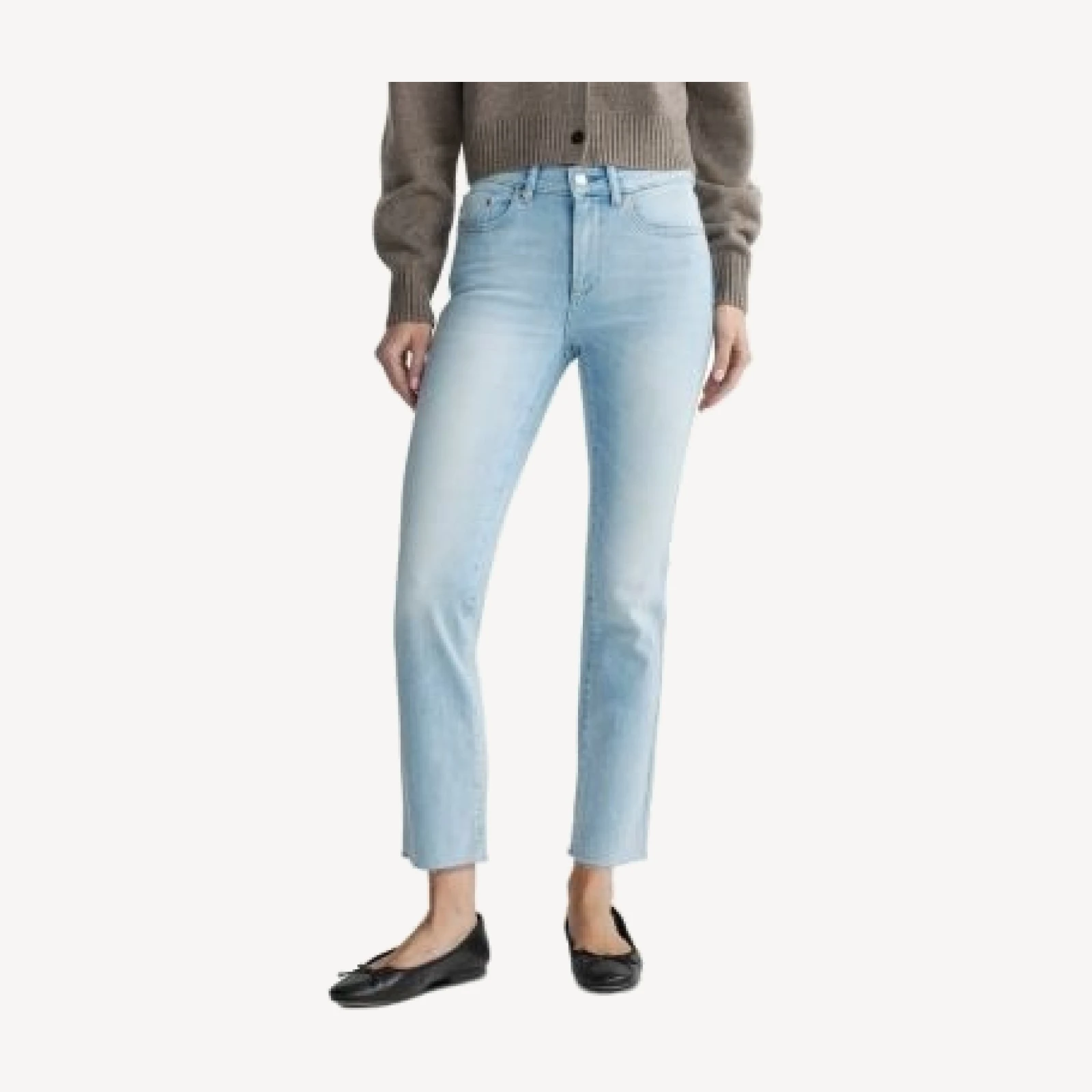 DL1961 Mara Mid Rise Instasculpt Straight Ankle Jeans in Ocean