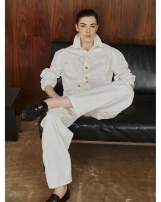 DL1961 Taylor High Rise Relaxed Barrel Jeans in White