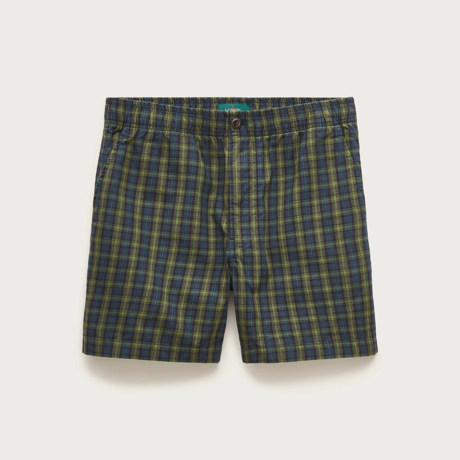 5.5" Pier short in cotton plaid