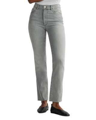 DL1961 Halle Straight High Rise Instasculpt Jeans in Light Smoke
