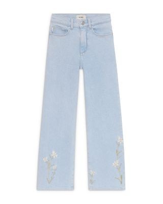 DL1961 Girls' Lily Wildflower Wide Leg Jeans - Big Kid