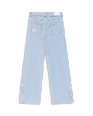 DL1961 Girls' Lily Wildflower Wide Leg Jeans - Big Kid