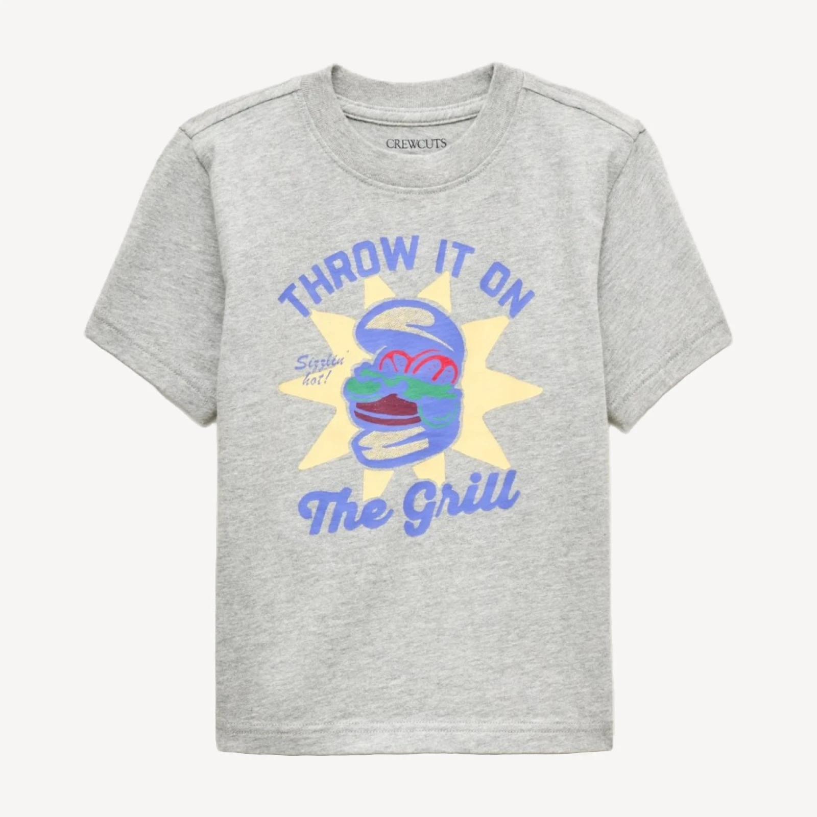 Kids' short-sleeve "Throw it on the grill" graphic T-shirt