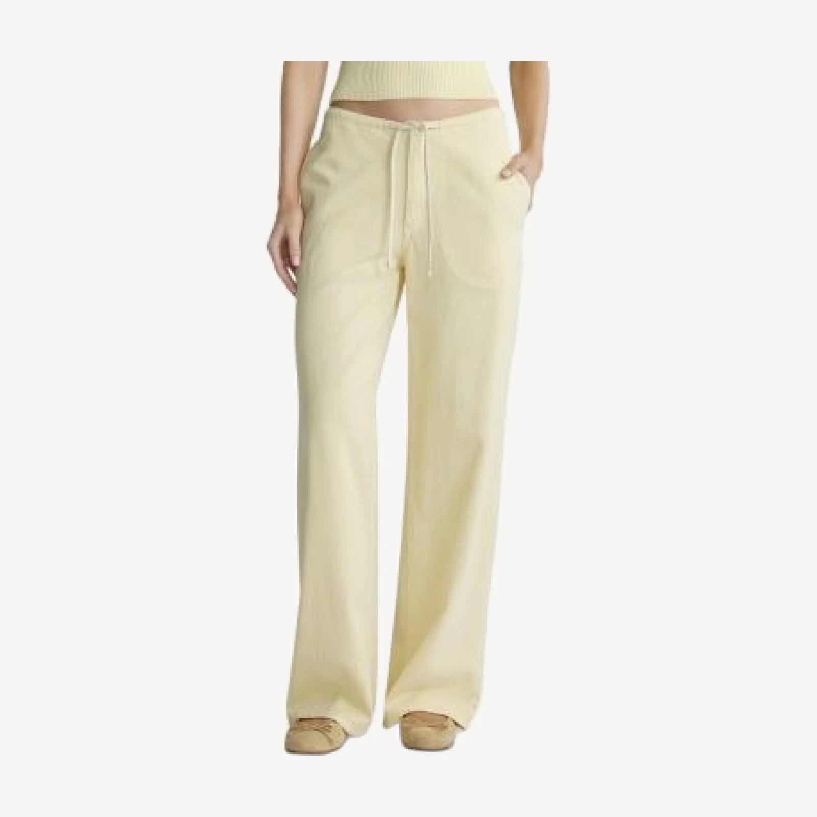 DL1961 Sienna Aura Low Slung Wide Leg Relaxed Jeans in Prosecco Aura