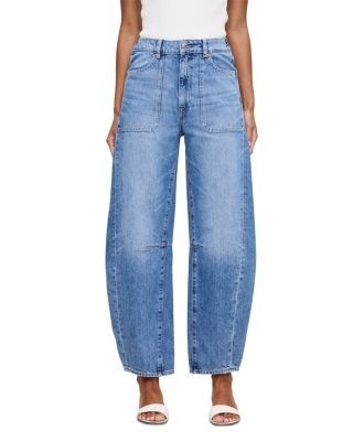 DL1961 Miro Petite High Rise Ankle Barrel Jeans in Meadow Lake