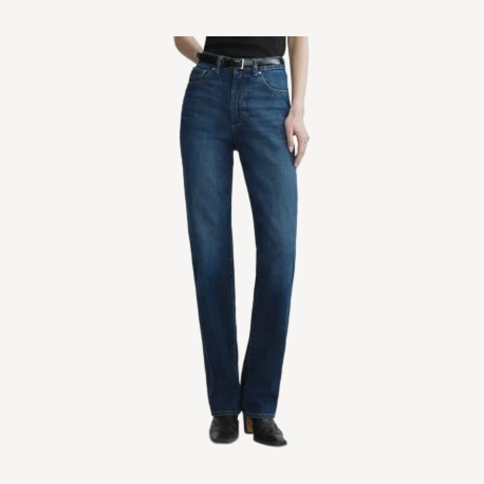 DL1961 Cate Classic High Rise Straight Highluxe Jeans in December
