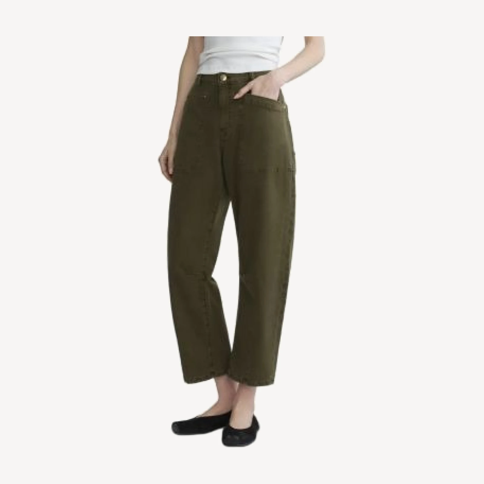 DL1961 Bilie Easy Barrel High Rise Twill Pants