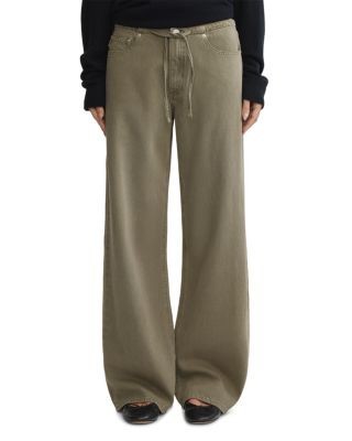 Dl1961 DL Aura Sienna Low Slung Drawstring Wide Leg Jeans in Clover Aura