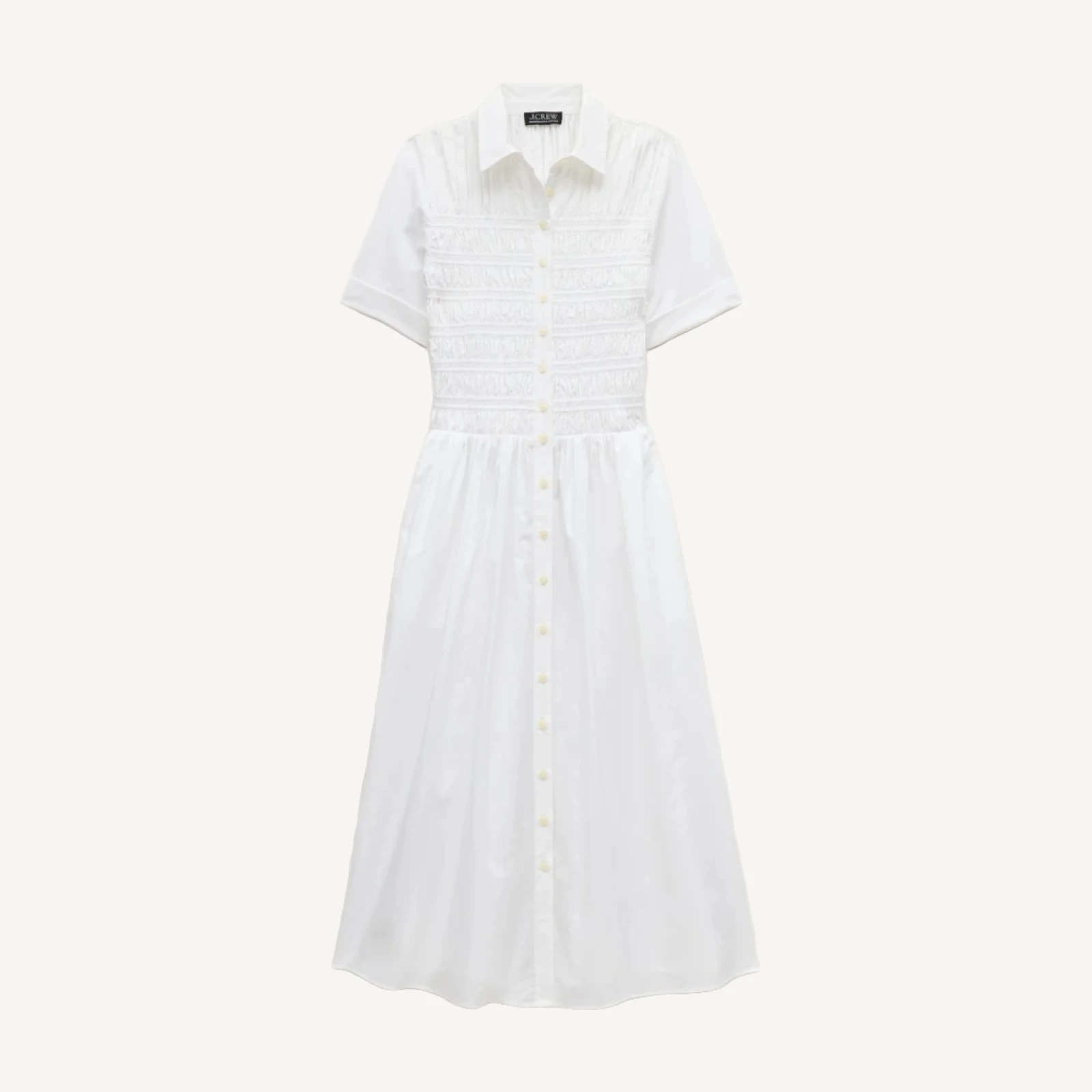Elsie shirt-dress in cotton poplin