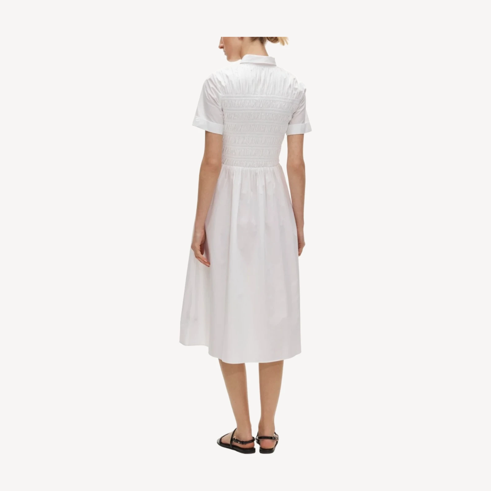 Elsie shirt-dress in cotton poplin