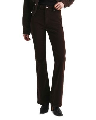 DL1961 Petite Bridget Instasculpt Corduroy High Rise Bootcut Jeans in Meteorite