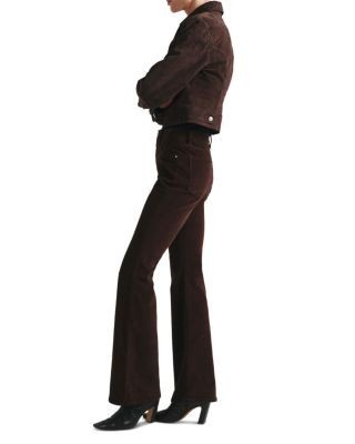 DL1961 Petite Bridget Instasculpt Corduroy High Rise Bootcut Jeans in Meteorite