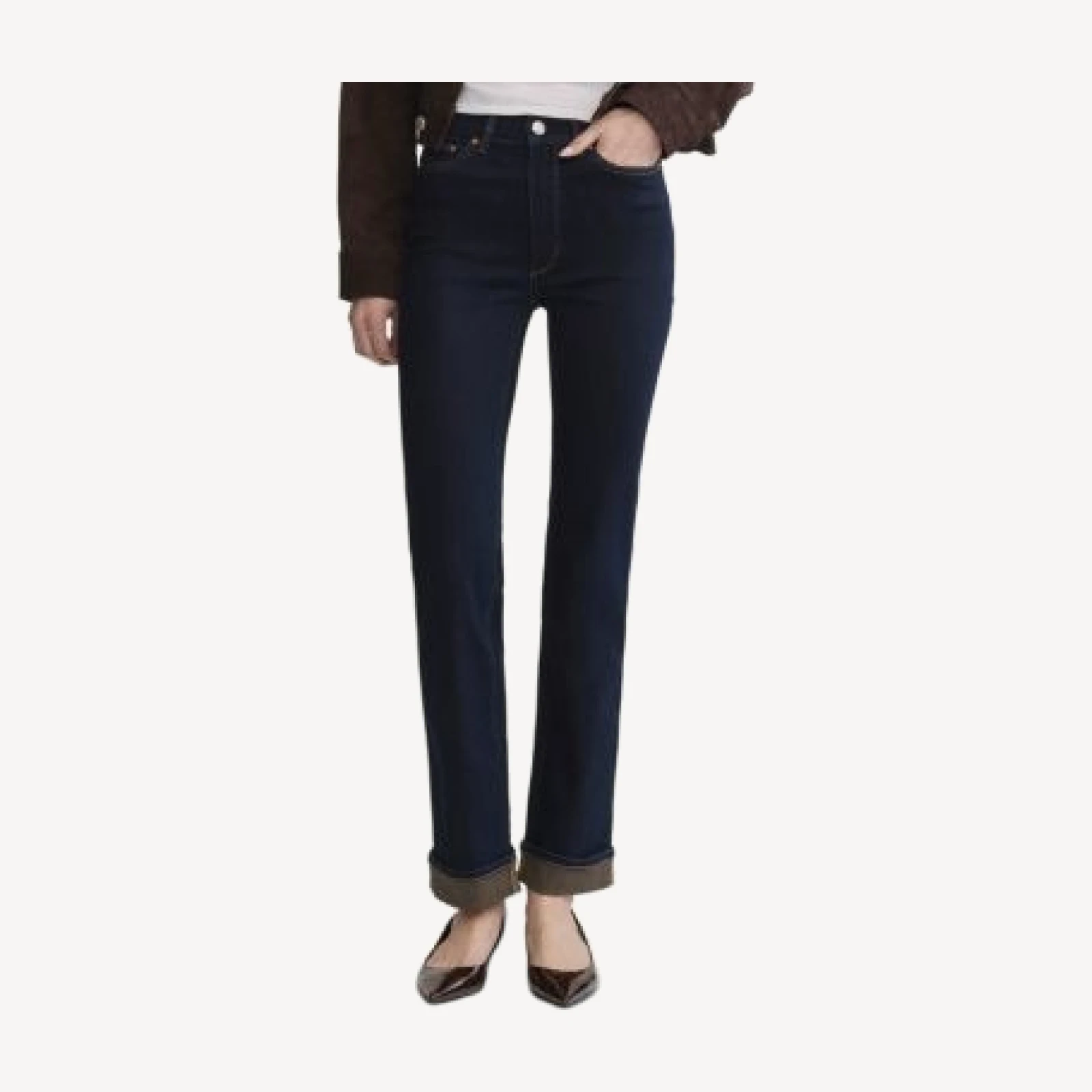 DL1961 Halle Instasculpt High Rise Straight Jeans in Harvest Moon