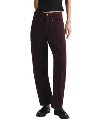 DL1961 Petites Billie High Rise Barrel Jeans in Viola