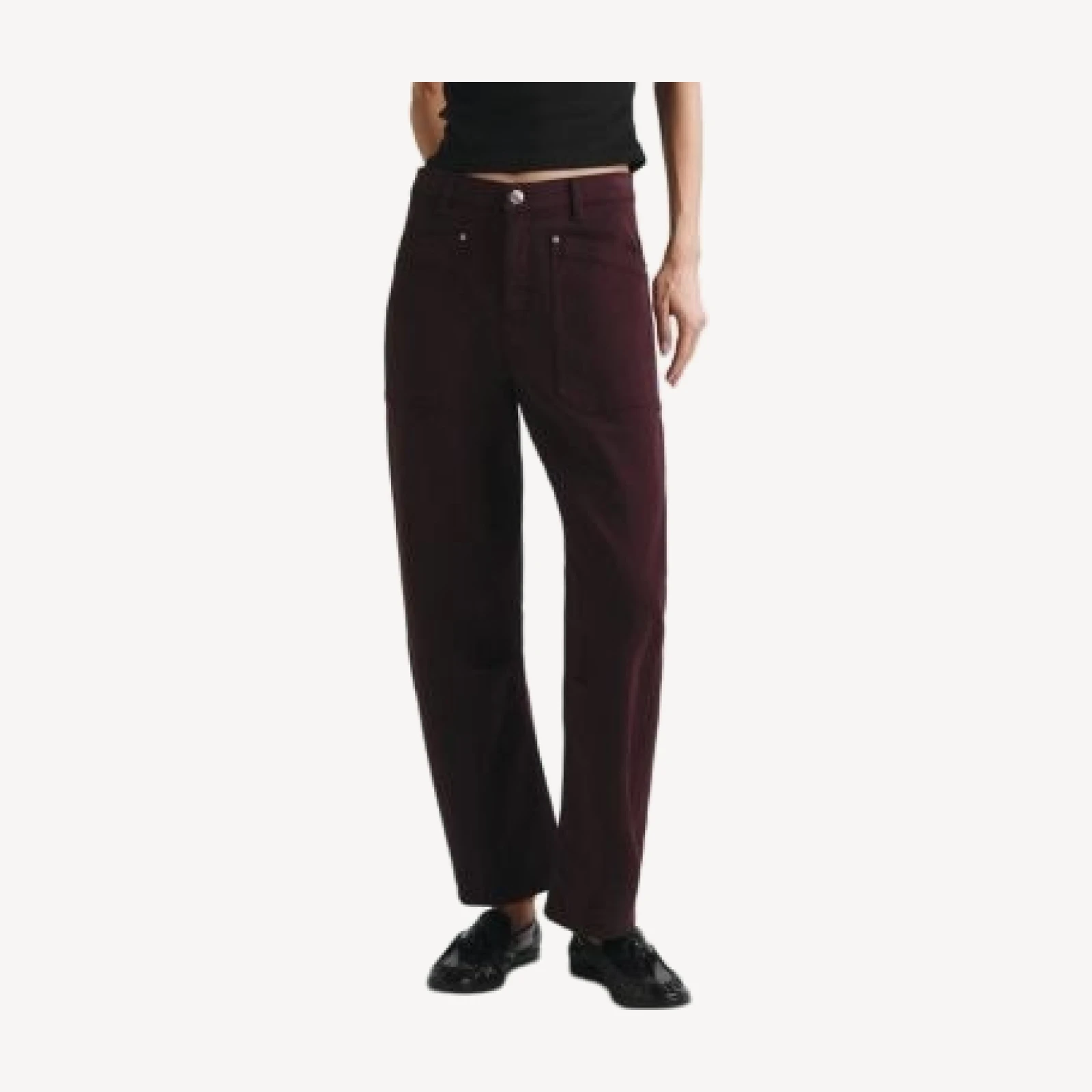 DL1961 Petites Billie High Rise Barrel Jeans in Viola