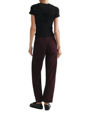 DL1961 Petites Billie High Rise Barrel Jeans in Viola