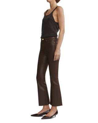 DL1961 Bridget Instasculpt High Rise Ankle Bootcut Jeans in Brownstone Coated