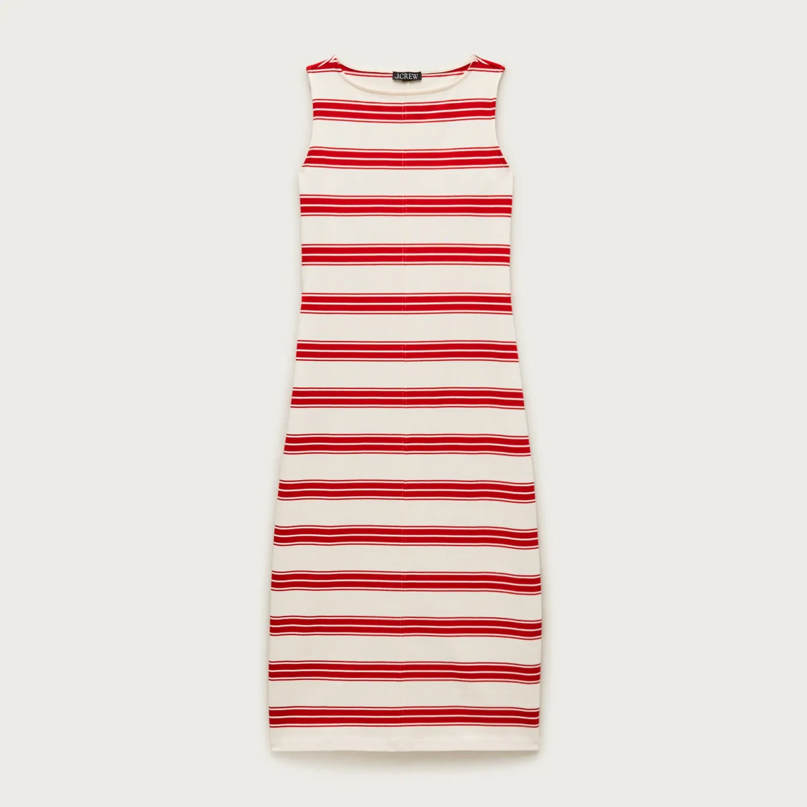 Midi dress in striped mariner cloth