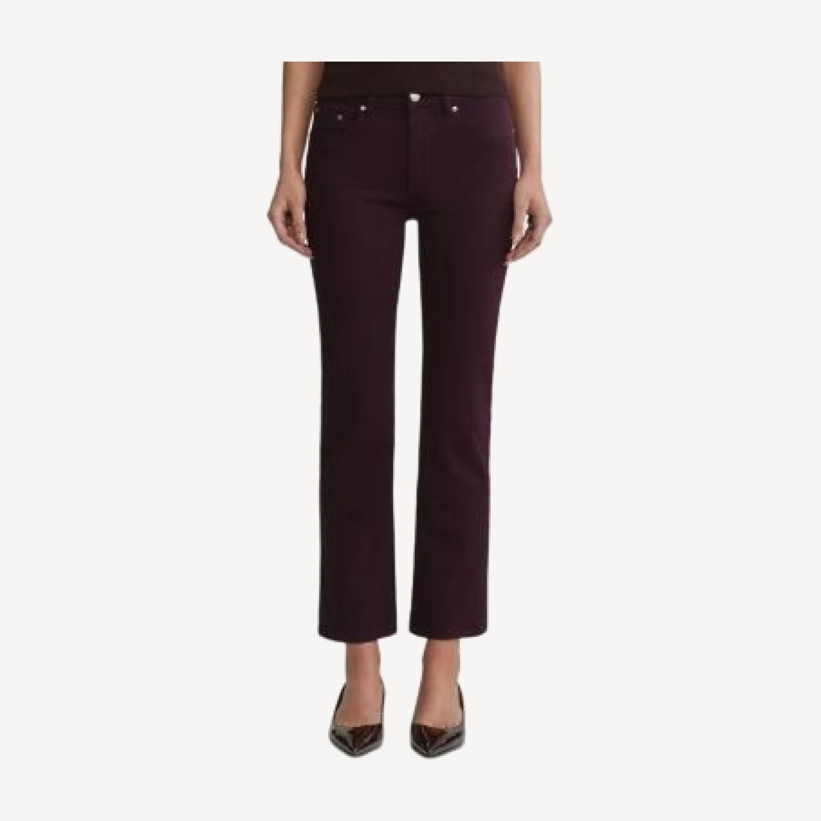 DL1961 Mara Instasculpt High Rise Ankle Straight Jeans in Viola