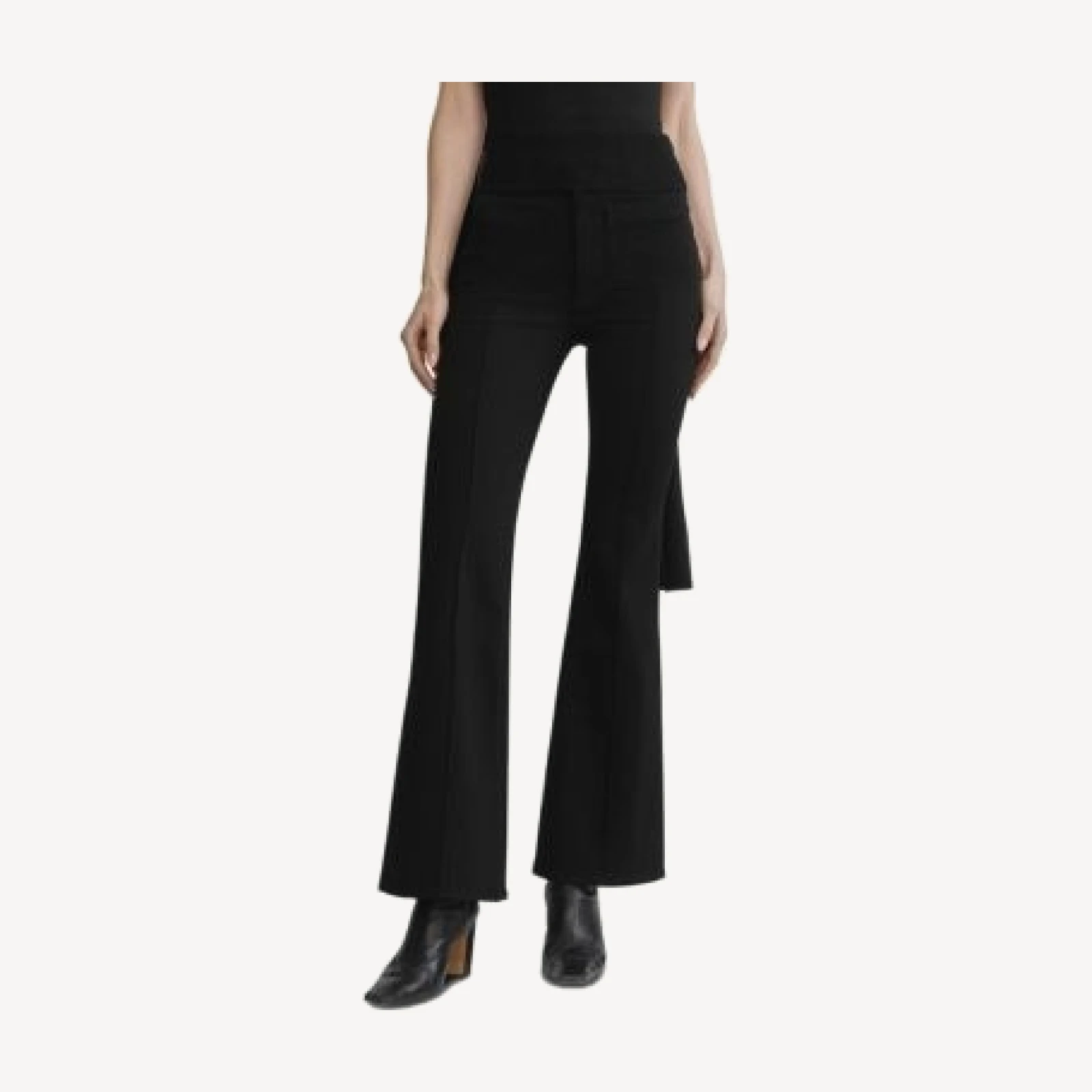 DL1961 Bridget Instasculpt High Rise Bootcut Jeans in Black Pintuck