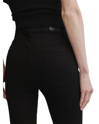 DL1961 Bridget Instasculpt High Rise Bootcut Jeans in Black Pintuck