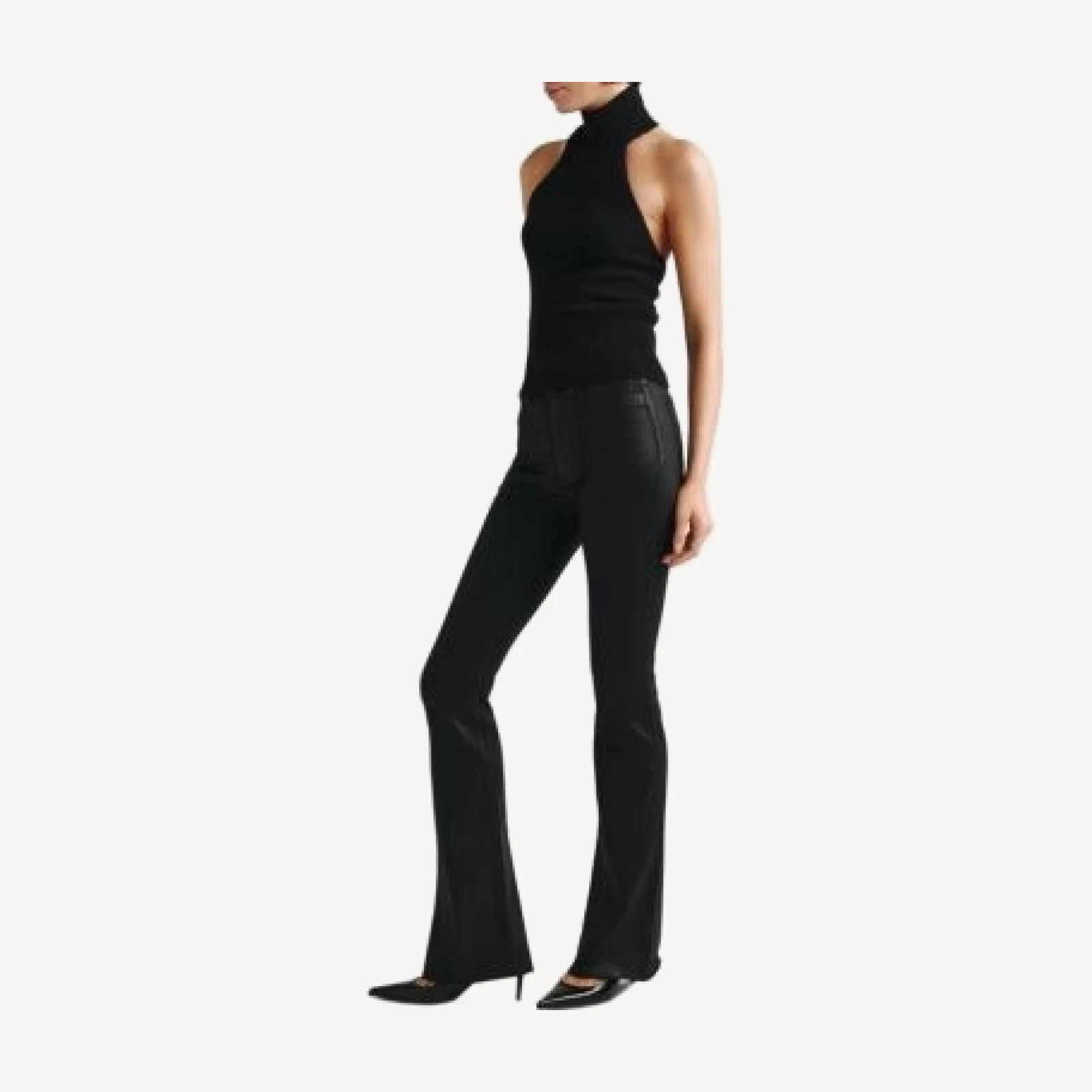 DL1961 Bridget Instasculpt High Rise Bootcut Jeans in Black Coated