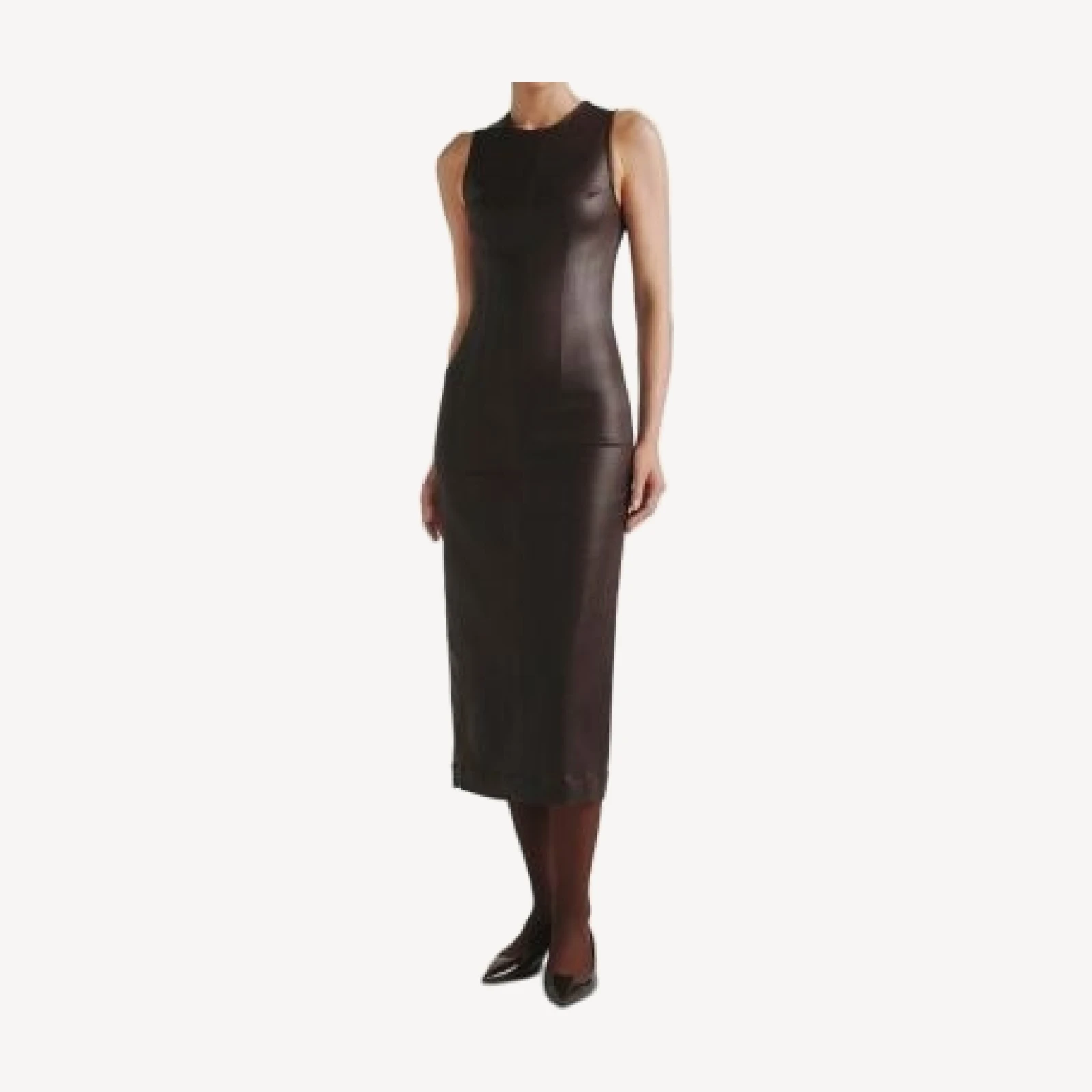 DL1961 Esme Coated Denim Midi Dress
