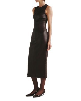 DL1961 Esme Coated Denim Midi Dress