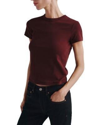 DL1961 Shrunken Cotton Stretch Tee