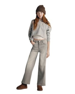 DL1961 Girls' Lily Wide Leg Cropped Ultimate Knit Jeans - Little Kid, Big Kid