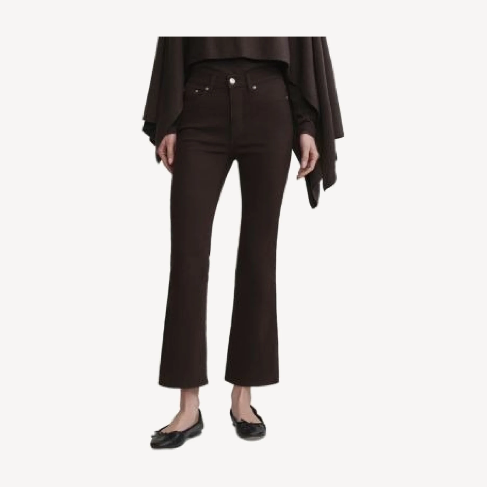 DL1961 Bridget Instasculpt High Rise Cropped Bootcut Jeans in Tobacco