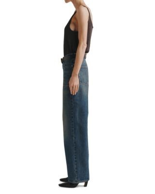 DL1961 Kaylen High Rise Loose Straight Jeans in Tinted Dark
