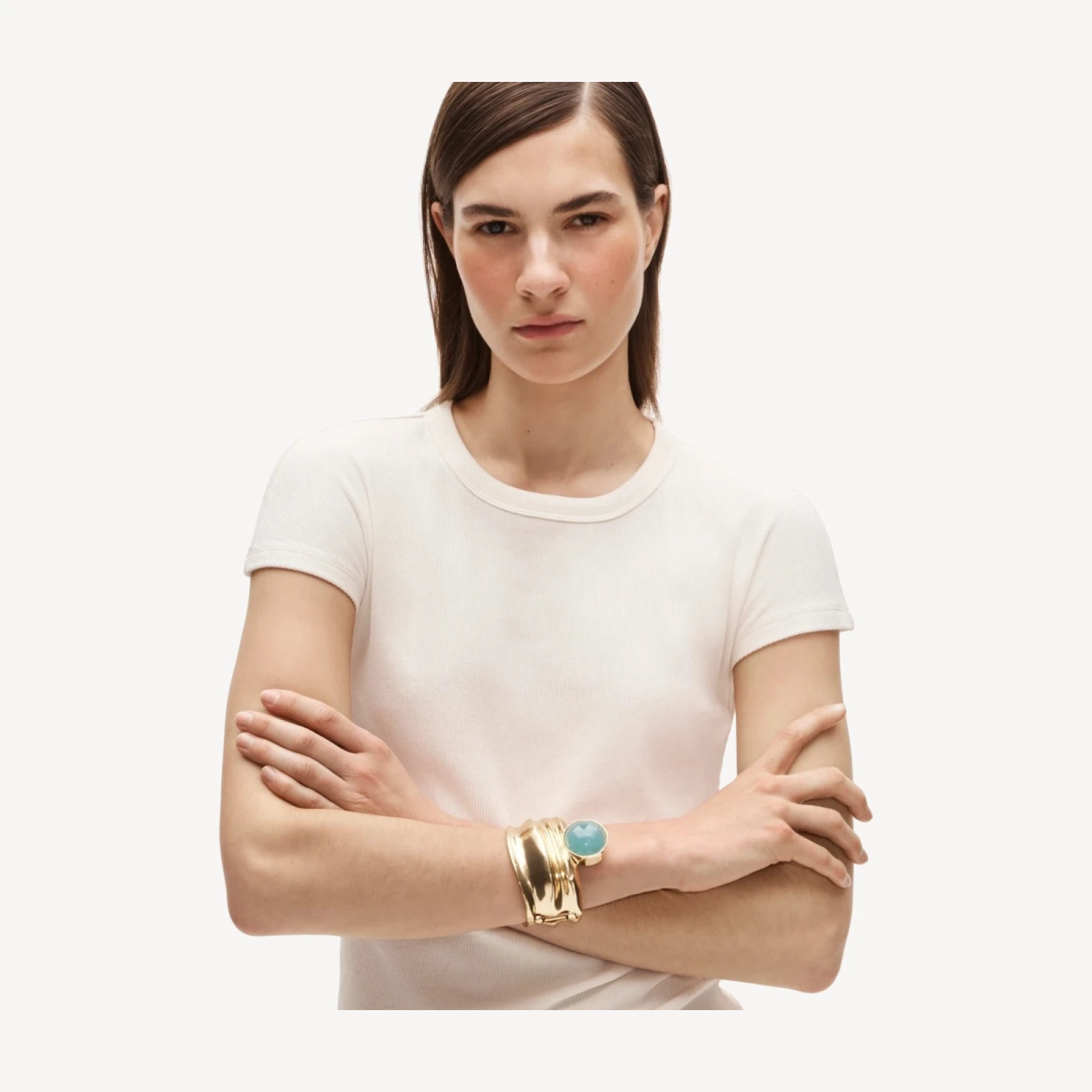 Stone hinge bracelet