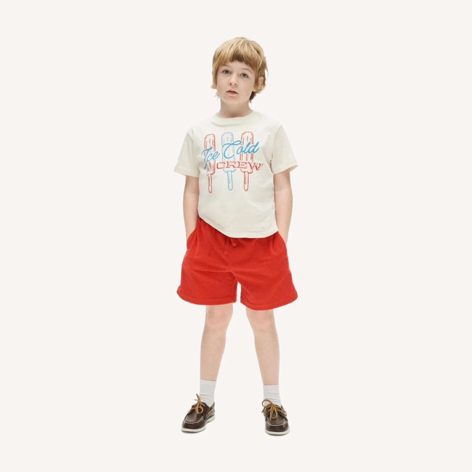 Kids' short-sleeve "Ice cold crew" graphic T-shirt