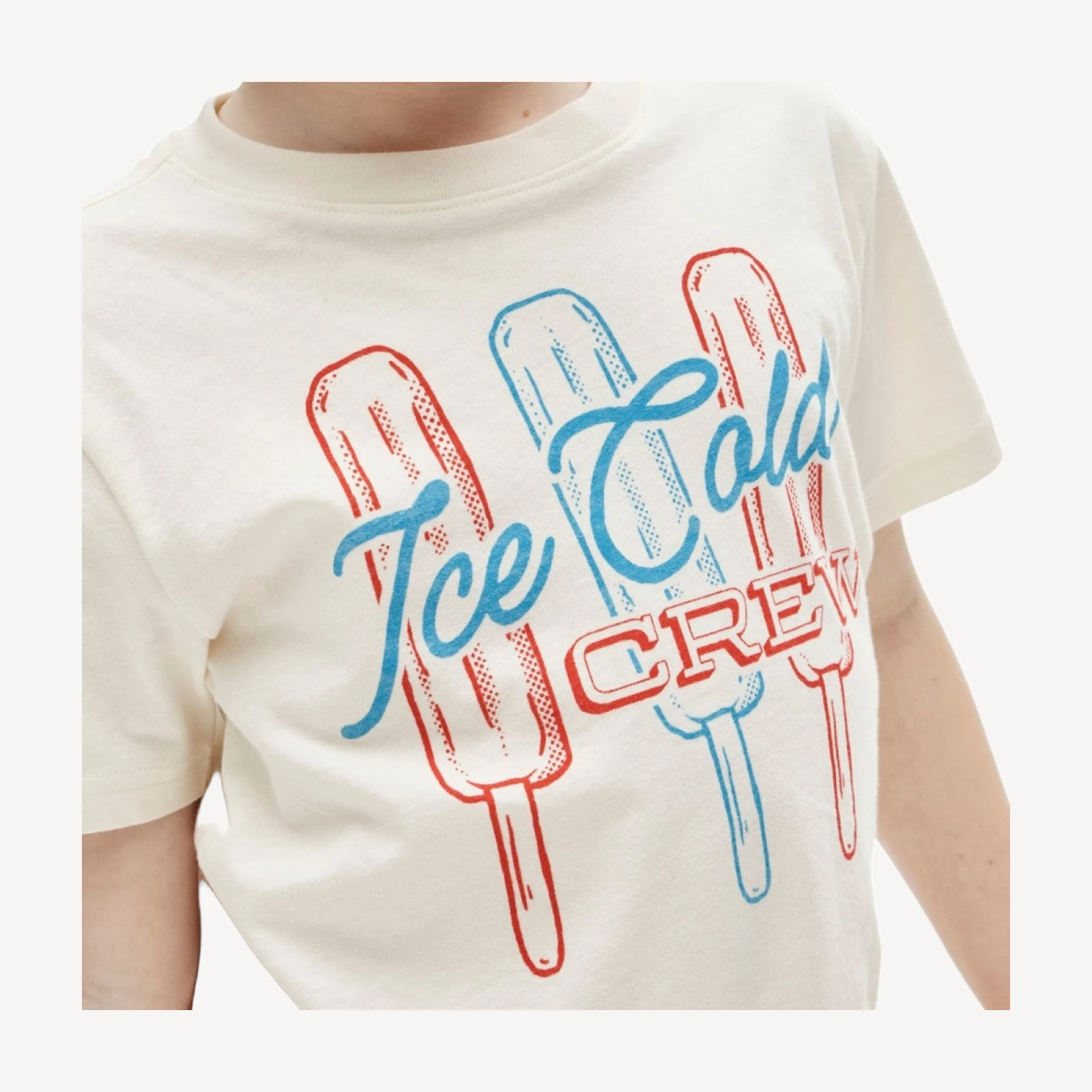 Kids' short-sleeve "Ice cold crew" graphic T-shirt
