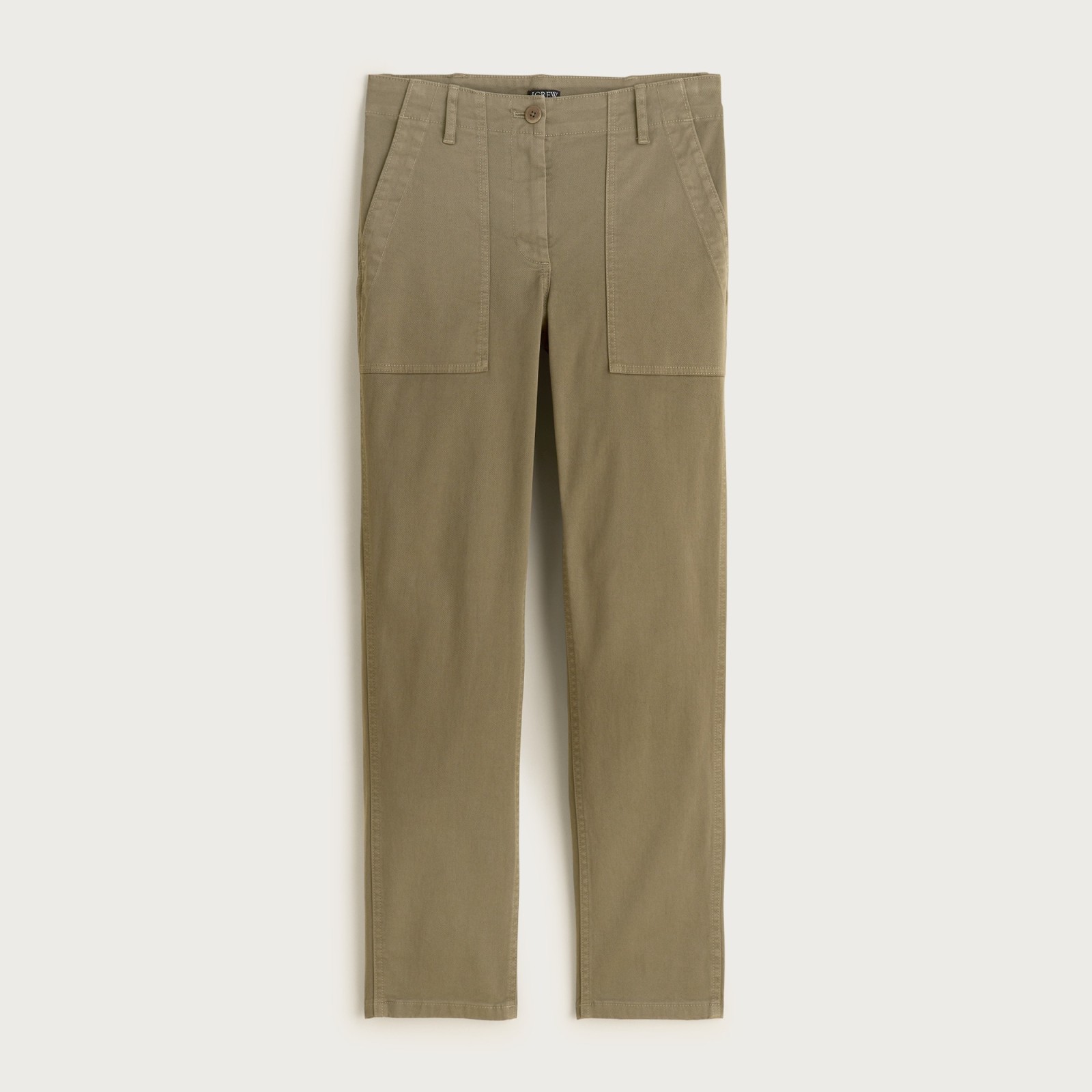 Patch-pocket slim chino pant