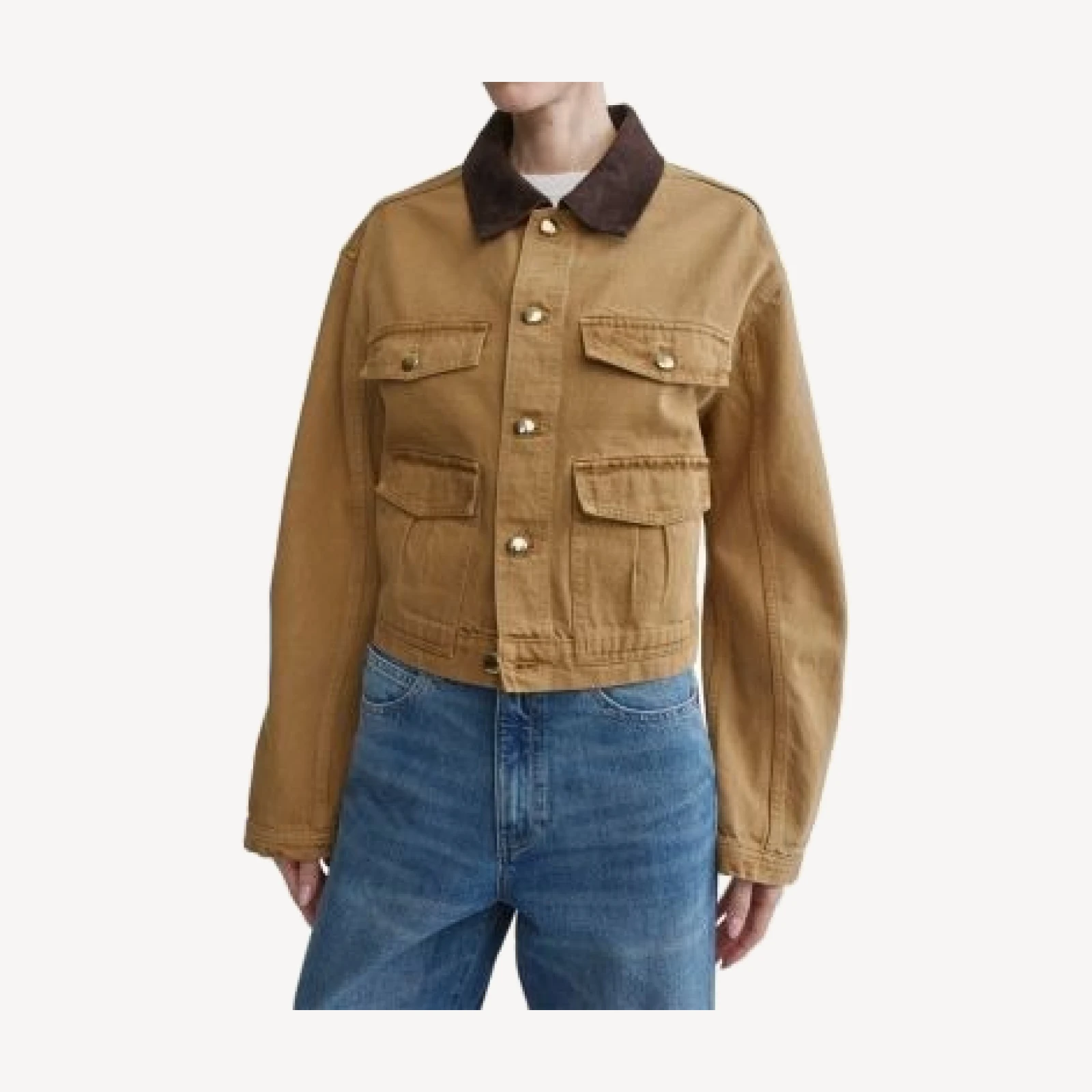 DL1961 Highluxe Cotton Blend Denim Jacket