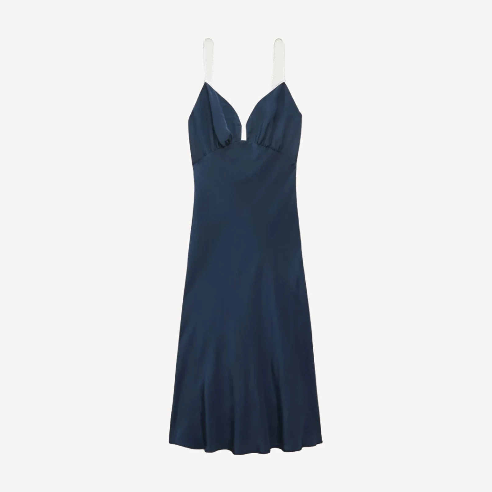 Slip dress in crepe de chine
