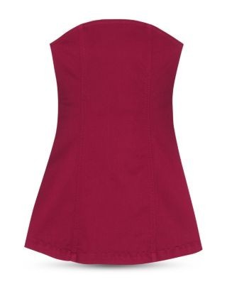 DL1961 Girls' Bety Strapless Mini Denim Dress - Big Kid