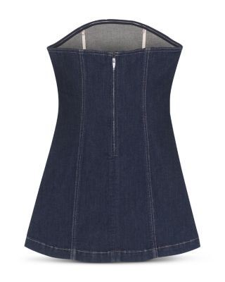 DL1961 Girls' Bety Strapless Denim Mini Dress - Big Kid