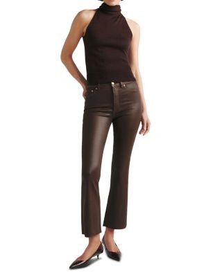 DL1961 Petite Bridget Instasculpt High Rise Bootcut Jeans in Brownstone Coated