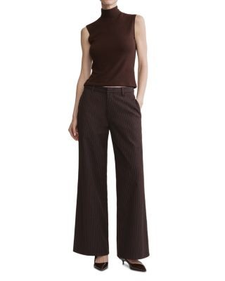 DL1961 Alex Baggy Wide Leg Low Rise Pants in Brown/Blue