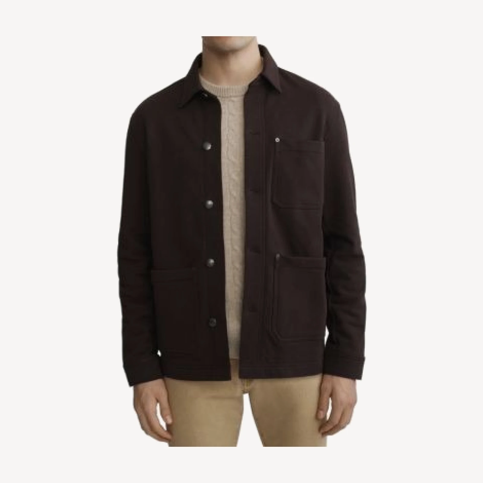 DL1961 Boxy Fit Ultimate Knit Denim Shirt Jacket