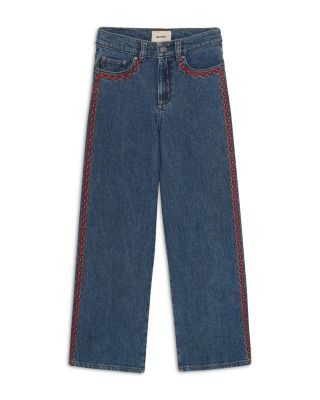 Dl1961 Girls' DL Aura Lily Cropped Wide Leg Jeans - Big Kid
