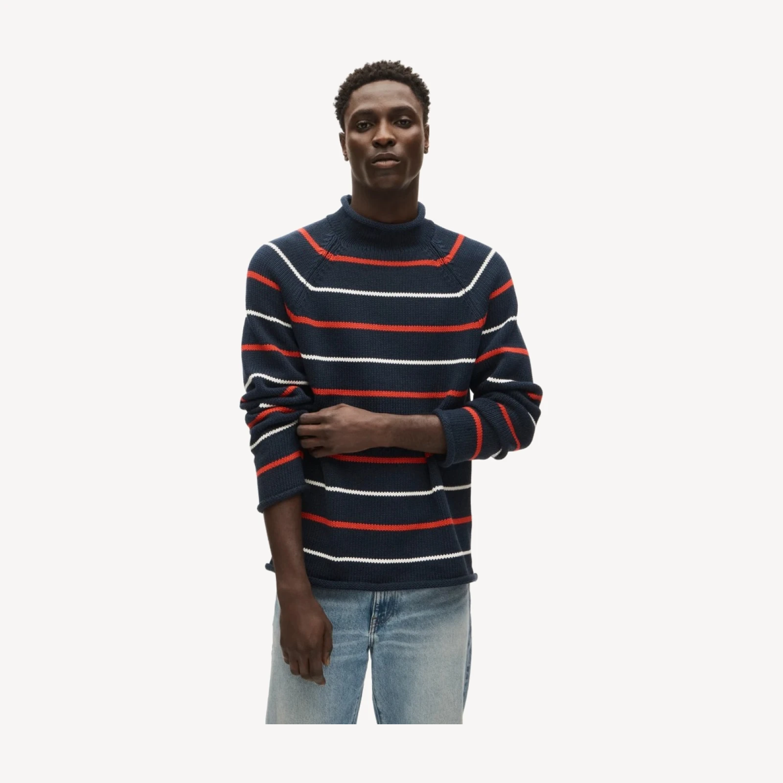 1988 Rollneck™ sweater in stripe