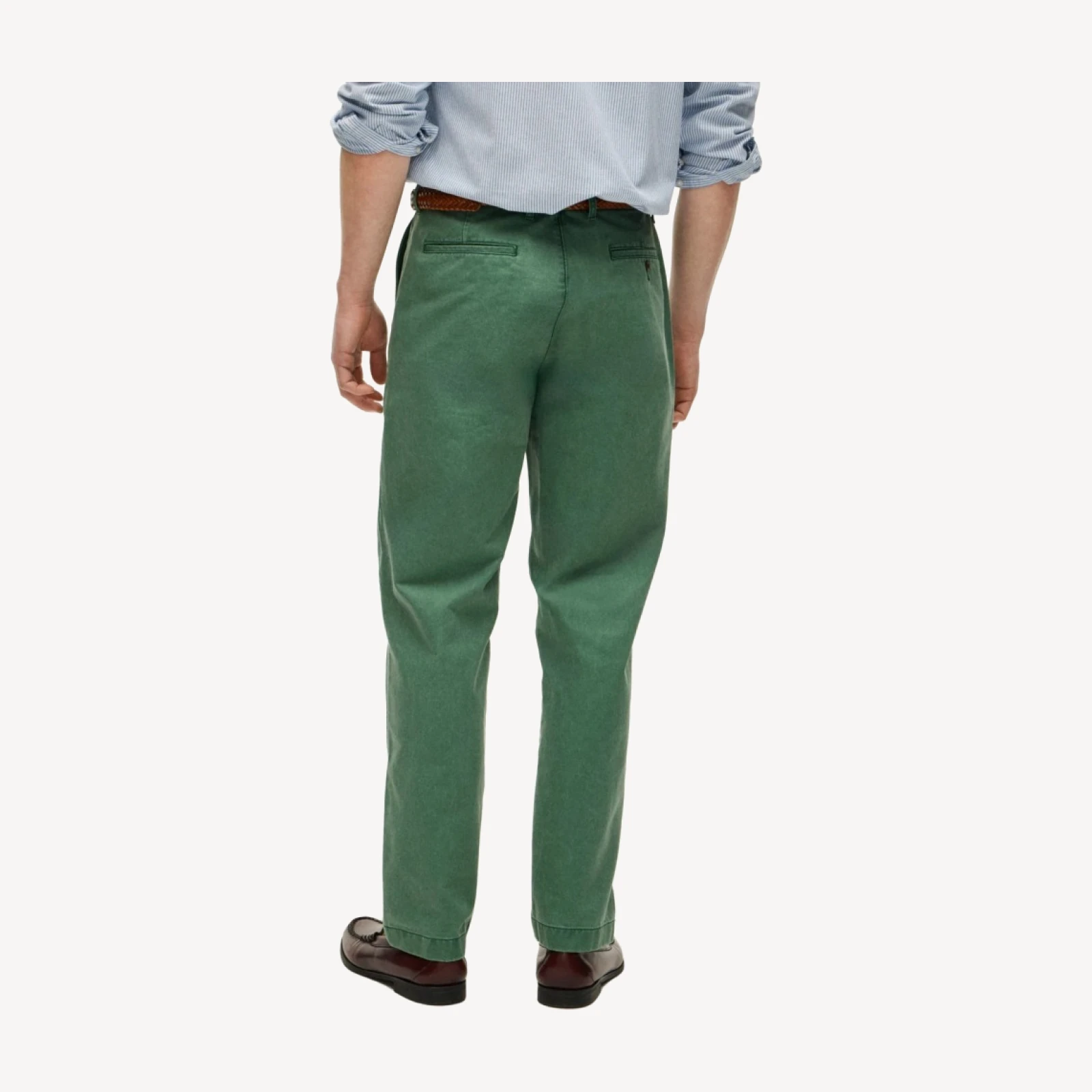 Broken-in Straight pigment-dyed chino pant