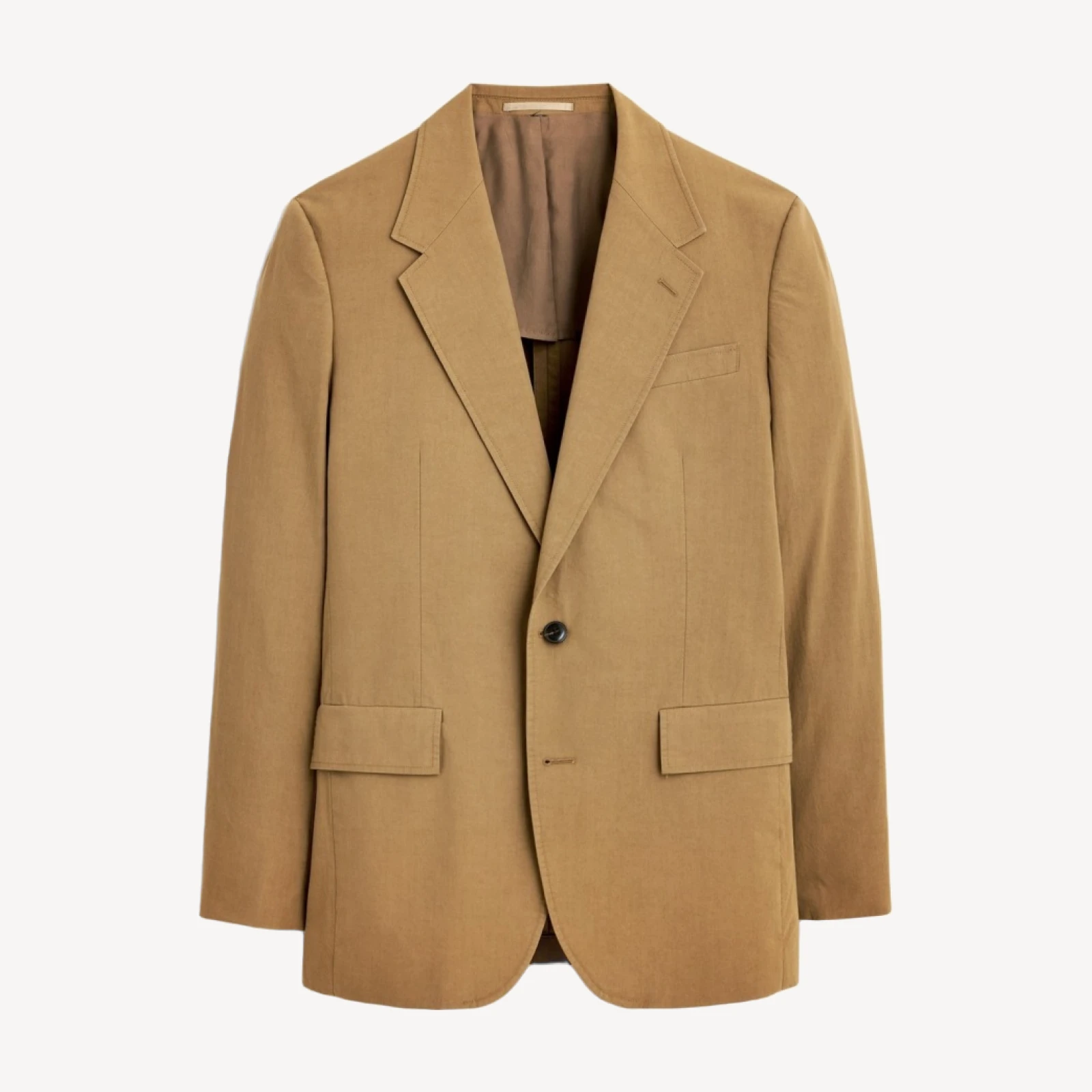 Relaxed-fit suit jacket in cotton poplin
